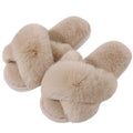 Shevalues Fashion Fluffy Home Slippers For Women Winter Indoor Open Toe Furry Cotton Shoes New Casual Furry Cozy Soft Slippers