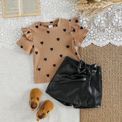 Chiikdren Summer New Style Kids Girl Heart Print | SAMAG