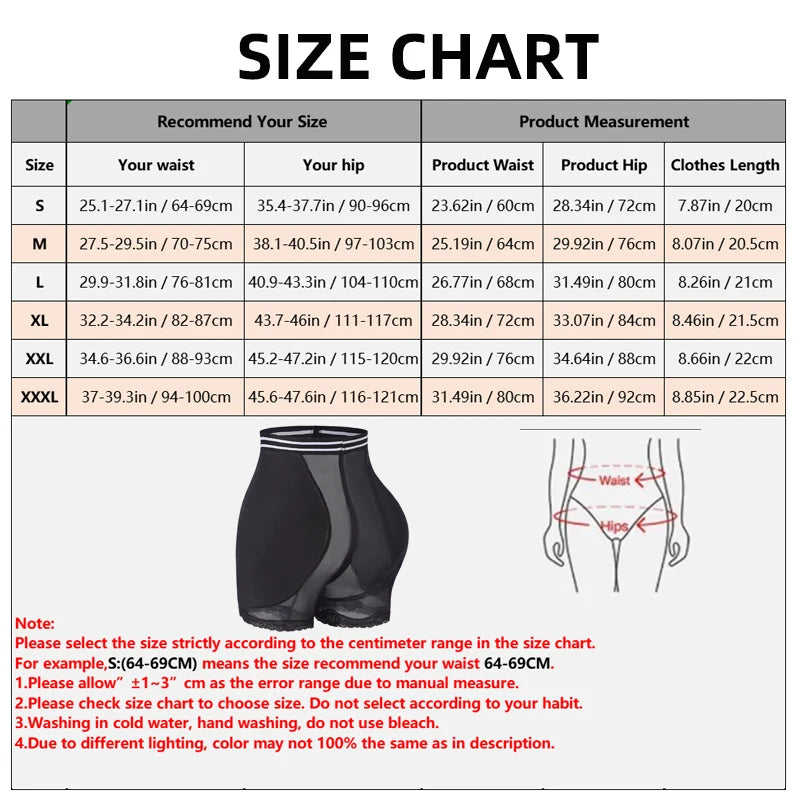 Body Shaper Women Shapewear Panties Removable Hip Pads Breathable Mesh Lace Hem Butt Lifting Underwear Daily Office Wear