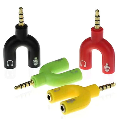 Dual 3.5MM Y-type Adapter Headphone Plug Audio Cables | SAMAG