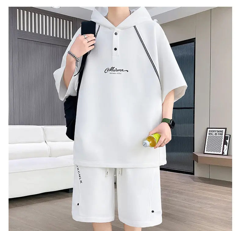 T Shirts + Shorts Summer Fashion Sportswear Men's Casual | SAMAG