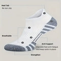 12Pairs Men Black White Grey Towel Bottom Sweat Absorbent | SAMAG