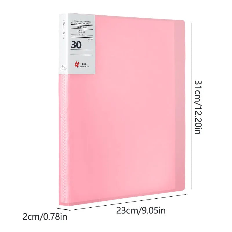 A4 Semi Transparent PP Brochure, Multiple Page Sizes To Choose From, Classified Insert Folder, Conference Document Organization,