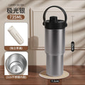 735ML Tumbler with Straw Portable Handle Cold Coffee Thermos  24OZ  316 Stainless Steel Inner nsulated Travel Mug Water Bottle
