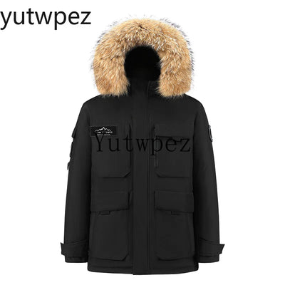 30 Degree Down Parkas Men Windproof Hooded Thicken | SAMAG