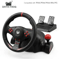 Data Frog Dual Vibration Racing Steering Wheel 270 Rotation Game Driving Wheel with Pedal Gear Shifter for PS5 PS4 PC