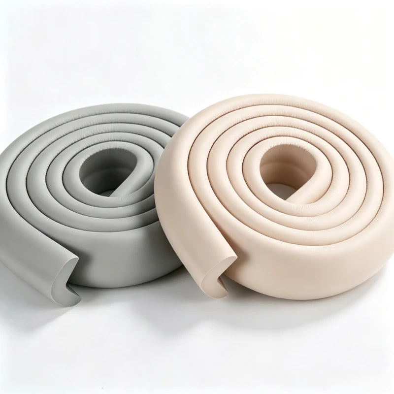 Self-Adhesive 2M Baby Table Edge Corner Bumper Safety Strips Anti-Collision Protector Strips for Indoor Household Furniture Desk