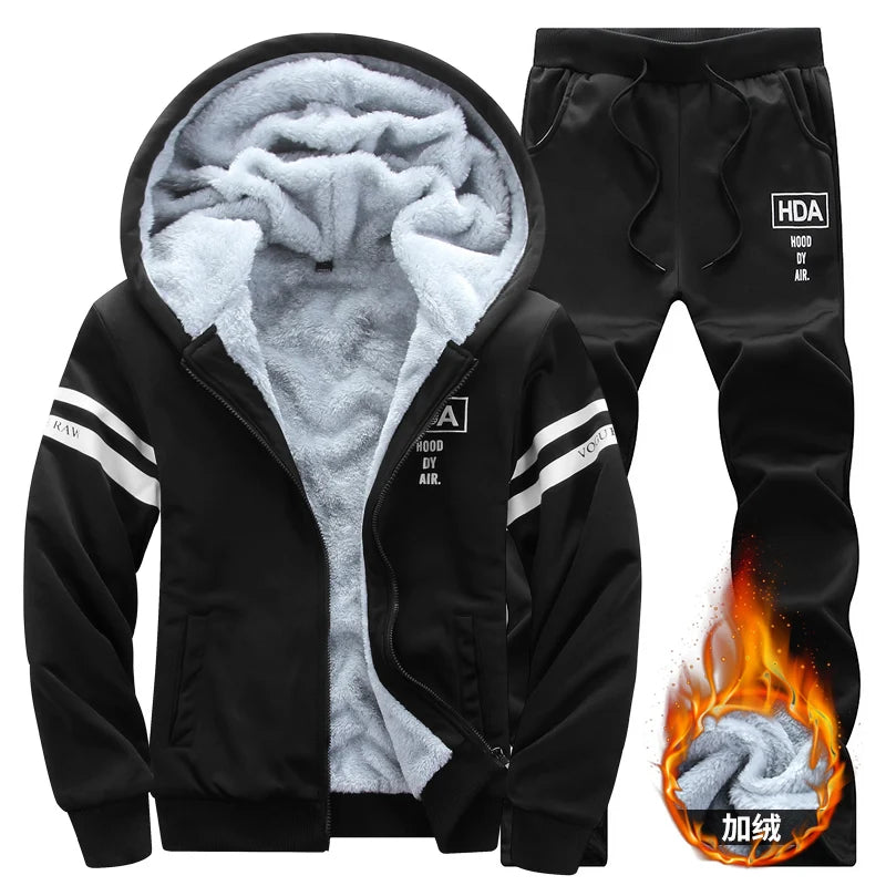 Wolf Czuadlte2024New Winter Men's Sports Set Casual Pants | SAMAG