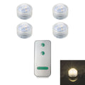 Mini Submersible LED Lights Small Underwater Tea Lights Candles Waterproof with Remote Battery Operated for Home Party Wedding