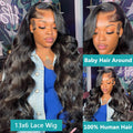 30 Inch Body Wave 13x6 Hd Lace Frontal Wig Human Hair Brazilian Pre Plucked Lace For Women 13x4 Lace Front Wigs 4x4 Closure Wig