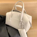 Spring Summer New Minimalist Large Capacity Commuter Boston Bag Versatile Single Shoulder Crossbody Bag Handbag for Women
