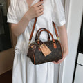 Bag Women's Fashion Boston Bag Pillow Bag Versatile Shoulder Bag Printed Crossbody Handbag