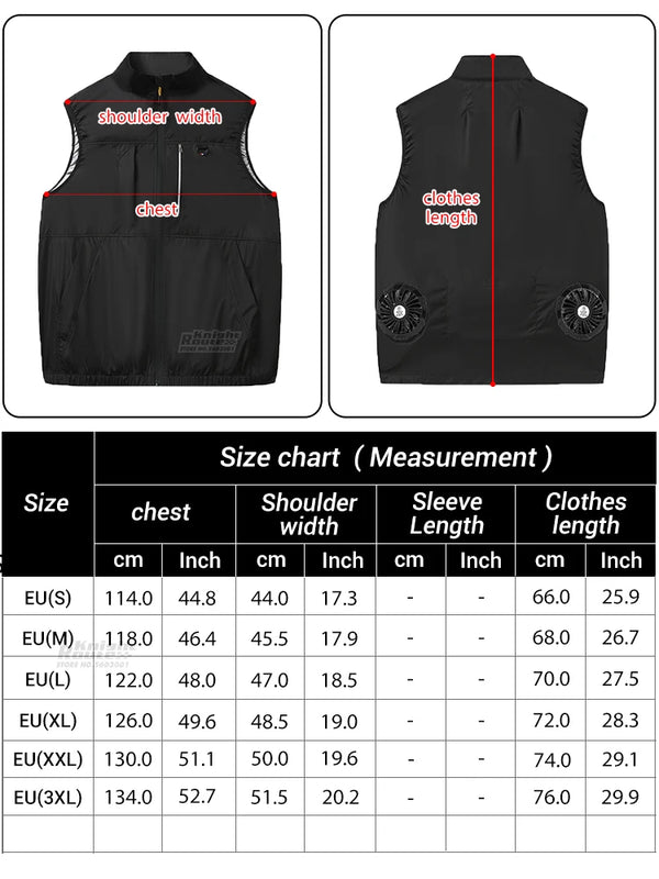 Popular Fan Vest 2026 Summer Cooling Wearable Air-conditioned Clothes Lightweight for Outdoor Walking Fishing Commute Camping