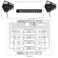 Paulkitson UA90-A2001 Wireless Microphone Antenna Combiner 18 Channel Antenna Distribution System RF Signal Booster 450-970MHz