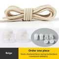 Spring Lock Shoelaces No Tie Shoe Laces Sneakers Round Elastic Shoelace Kid Adult Quick Without Ties Shoestrings Rubber Bands