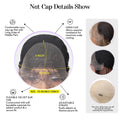HENRY MARGU Ash Blonde Lace Synthetic Wigs 13*6 Lace Front Wigs Ombre Natural Dark Roots Wigs for Daily Heat Resistant Fiber