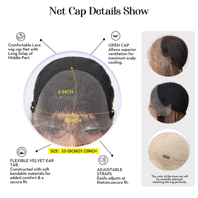 HENRY MARGU Ash Blonde Lace Synthetic Wigs 13*6 Lace Front Wigs Ombre Natural Dark Roots Wigs for Daily Heat Resistant Fiber