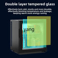 ClX Household Bedroom Mini Small Ice Bar Transparent Refrigerated Fresh-keeping Small Refrigerator