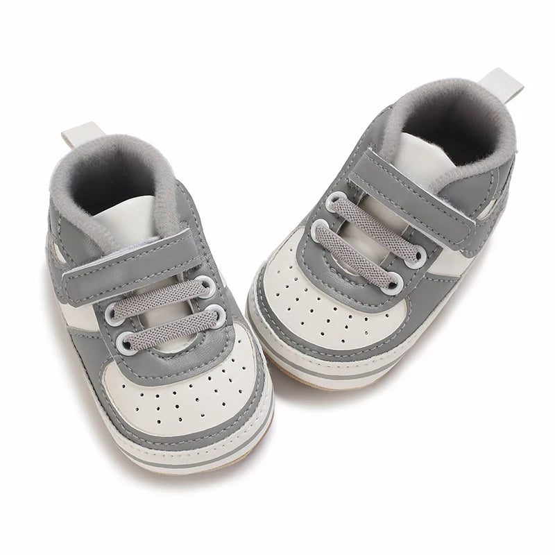 New Baby Shoes Boys Girls Classic Fashion Sports Casual Sneakers Newborn First Walker Toddler Soft Sole Non-Slip Walking Shoes