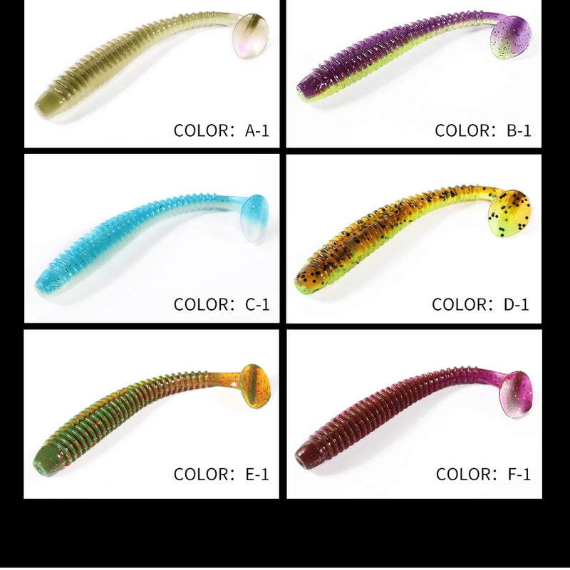2023 Supercontinent Impact Ring Shad Fishing Lure Soft 20pcs 10pcs 6pcs Plastics Baits Swimbait Jigging Lure Artificial Baits