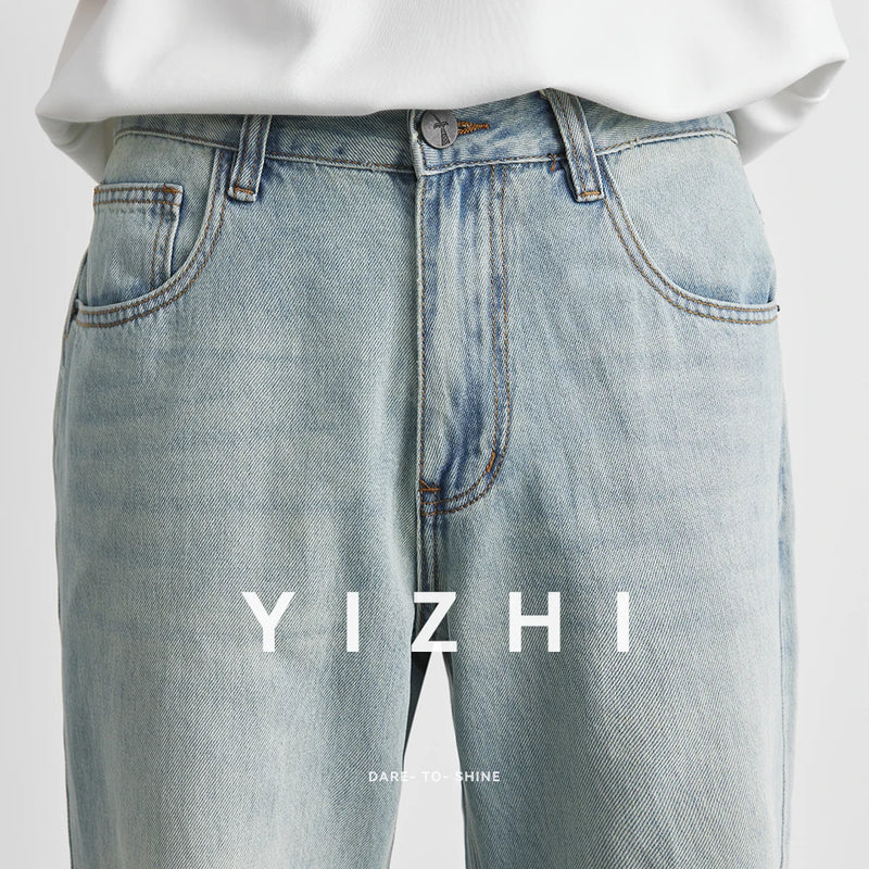 Lyocell Straight Jeans Summer Thin Retro Loose Casual | SAMAG