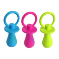 Squeaky Bell TPR Dog Pacifier Toy, Safe Non-Toxic Durable Teething Chew, Gum-Friendly Calming Soothing Dental Cleaning for Puppy Teething Period Daily Play Home Alone Puppies Small Medium Dogs Pet Squeaky Molar Chew Accessory