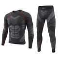 Men Sports Tactical Underwear Sets Fitness Running Tracksuits Breathable Quick Drying Clothing Sweatwicking Sports Clothing