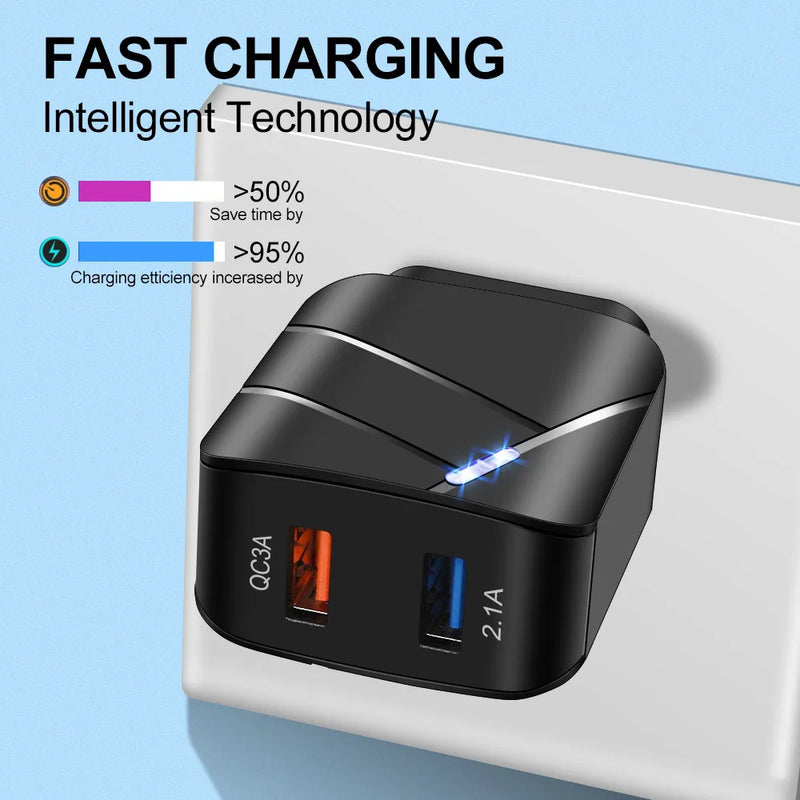 USB Charger PD Charger For iPhone 15 14 13 12 11 Xs Max Fast Charger PD3.0 QC3.0 Phone Charger Type C Tablets Charger