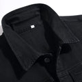 Men Classic Black Denim Vest Pure Color All Match Sleeveless Waistcoat Cotton Cargo Tank Top