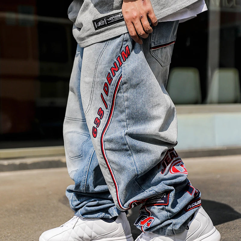 ACUSA Jeans Stacked Embroidered Washed Denim 633 Version | SAMAG
