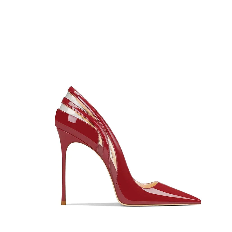 2026 Spring and Autumn New Women's High Heels Lacquer Leather Pointed Fine Heels Fashion Formal Women's Shoes