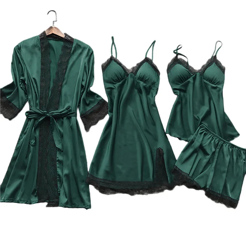Women's Sleep Robe Gown Sets Sleepwear Pajamas Lounge | SAMAG