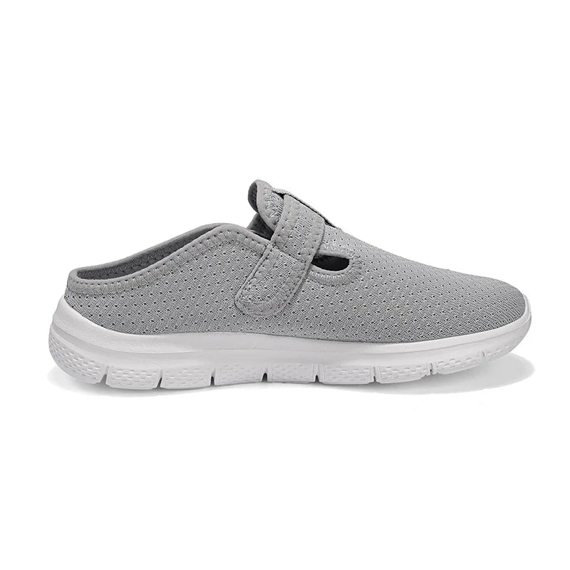 Big Size 43 44 Women's Adjustable Strap Breathable Mesh Slip on Mule Sneakers Lightweight Walking Backless Clogs Outdoor Indoor