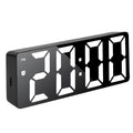 Modern LED Mirror Alarm Clock, Electronic Digital Clock, RGB Silent Non-ticking, Modern Bedroom Dorm Decor