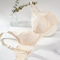 B-K Cup Large Size Bra for Women Elegant Sexy Thin Top Up Push-up Bra Slimming Lace Summer Breathable Bra Women's Underwear