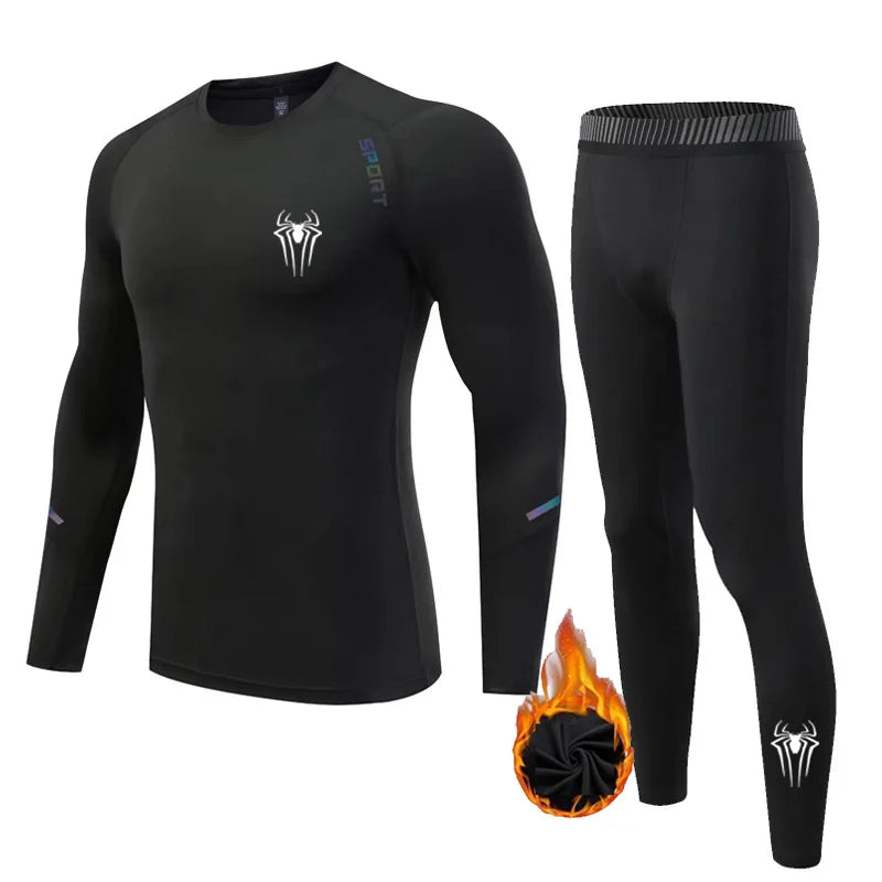 Men's Thermal underwear Base Layer Sport Winter Long Johns Leggings Thermal underwear Children Warm Sweat Suit Sportswear
