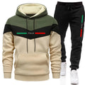 Casual Mens Tracksuit Print Sweatshirts Outdoors Fitness Sports Jogging Clothing Warm Single Piece Hoodie Pants | SAMAG