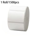 1500Pcs High Adhesive White Rectangular Sticker Labels Self-adhesive Tag Paper for Home Office Warehouse Retail Classification