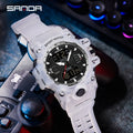 SANDA Men Quartz Watches G Style Military Sports LED Digital Outdoor Waterproof Dual Display Wristwatch - Visuel 2 | SAMAG