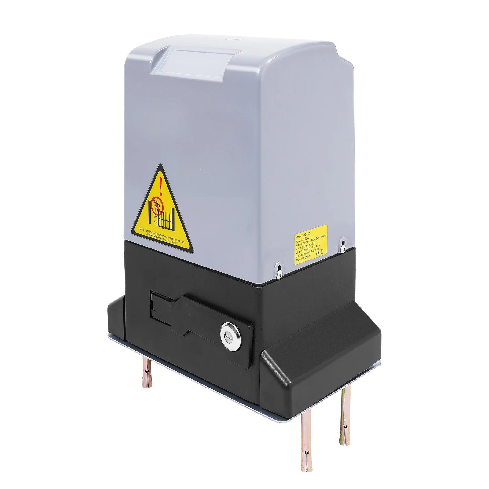 750W 1600kg 1400RPM Powerful Sliding Gate Opener Silent Automatic Electric Motor Kit with remote control