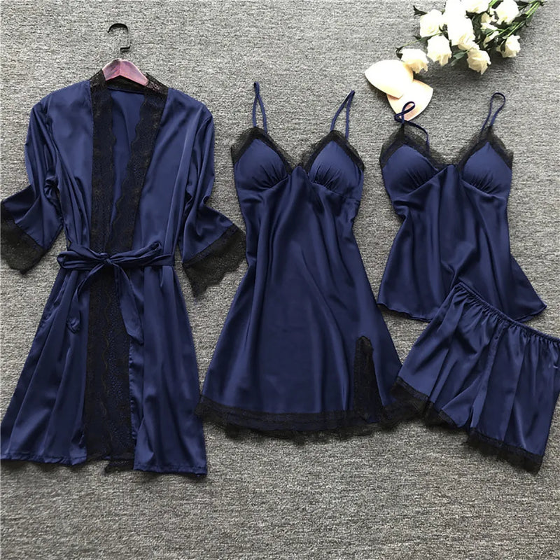 Women's Sleep Robe Gown Sets Sleepwear Pajamas Lounge | SAMAG
