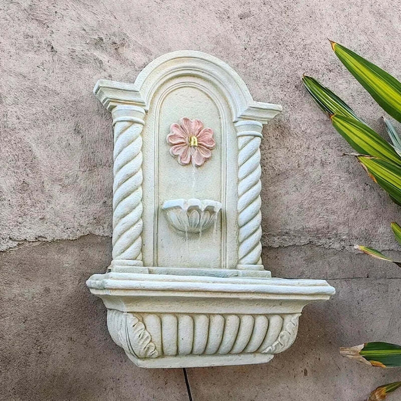 Balcony Landscape Decoration Wall Hanging Flowing Water Wall Hanging Fountain Courtyard Creative Pastoral