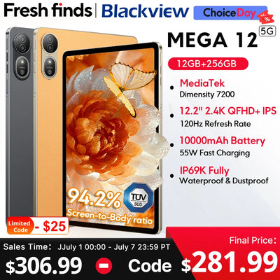 【World premiere】Blackview MEGA 12 Tablet 5G 12.2" 2.4K | SAMAG