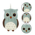 Hand Towel 1PC Cute Owl Hanging Towel Kitchen Hand Towel Bathroom Soft Absorbent Handkerchief Wipe Towel Cartoon Kids Towels