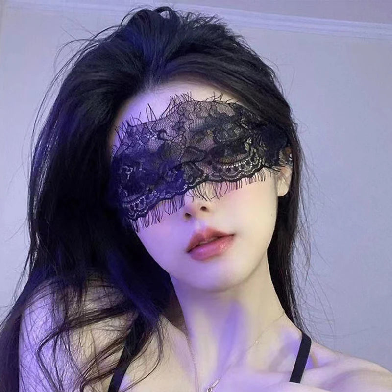 Lingerie Accessories, Lace Eye Mask See-Through Sexy Hot Passionate
