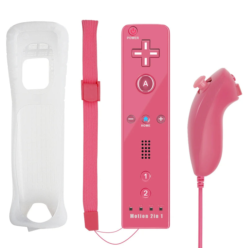 Controllers For Nintendo Wii 2 In 1 Left Right Controller Optional Motion Plus Set Game Remote Control Joystick Wireless Gamepad