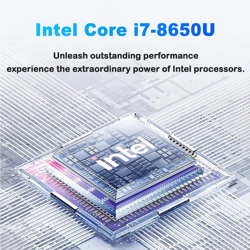 2026 14.1"Laptop Intel Core i7 8650U Atom A3950 Portable Laptops Windows 11 Computer 4K HD 12GB RAM 1TB 2TB SSD Notebook Office