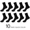 HSS 2023 Men's Cotton Socks New styles 10 Pairs / Lot Black Business Men Socks Breathable Spring Summer for Male US size(6.5-12)