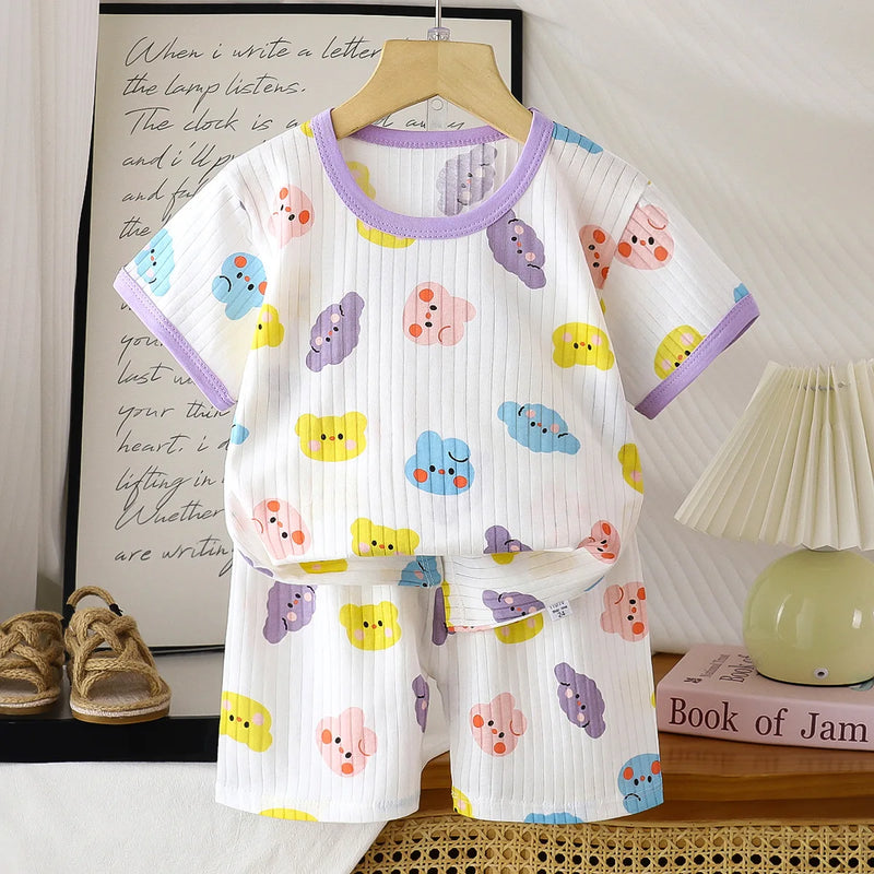 Children Clothing Set Child T-shirt Suit Summer Cotton | SAMAG