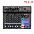 TEYUN 8 Channel Audio Mixer Professional Portable DJ Mixer Sound Table Board Digital MP3 Computer Input 48v Power Number A6 A8